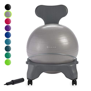 Gaiam Balance Ball Chair for Ergonomic Support and Comfort