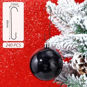 120pcs Christmas Ornament Hooks with Storage Box for Easy Holiday Decor
