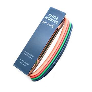 J&C Brands Kids Shoe Horn Pack for Easy Dressing