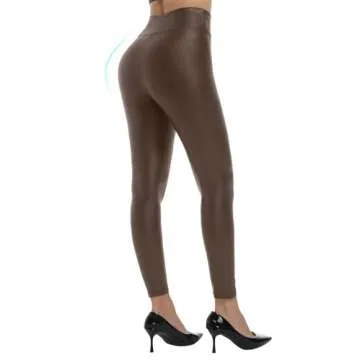 Stylish Hody Lovy Faux Leather Leggings for Women