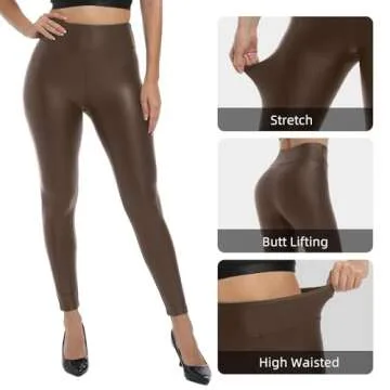 Stylish Hody Lovy Faux Leather Leggings for Women