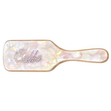 Custom Hair Brush for Women Personalized Gifts Hair grooming tools Headwear Made To Order Gift Wooden Shell White Color