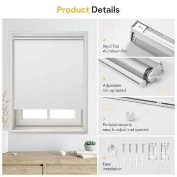 Sunfree Blackout Roller Shades - Cordless & Insulated