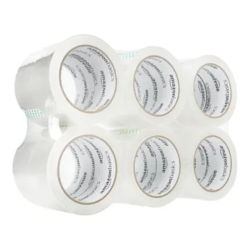 Amazon Basics Strong Adhesive Packaging Tape 12-Pack Clear