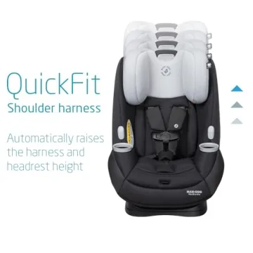 Maxi-Cosi Pria All-in-One Convertible Car Seat, Rear Facing Car Seat for Infants from 4-40 lbs, Forward Facing Car Seat up to 100 lbs in Booster Seat Mode, After Dark
