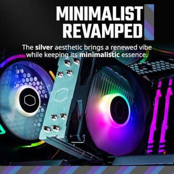 Cooler Master Hyper 212 Spectrum V3 ARGB CPU Air Cooler with 4 Copper Heat Pipes