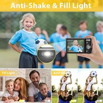 Lecran Vlogging Camera with 16X Zoom & IPS Screen