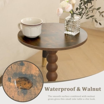 Fultyle Round Side Table - Stylish & Compact Design