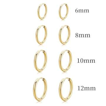 Elegant 14K Gold Plated Dreamfox Huggie Hoop Earrings