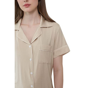 Joyaria Women's Button Pajama Set Soft Comfortable Sleepwear
