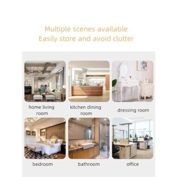 Stylish WKSPOO Rattan Shelving Unit for Elegant Storage Solutions