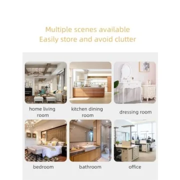 Stylish WKSPOO Rattan Shelving Unit for Elegant Storage Solutions