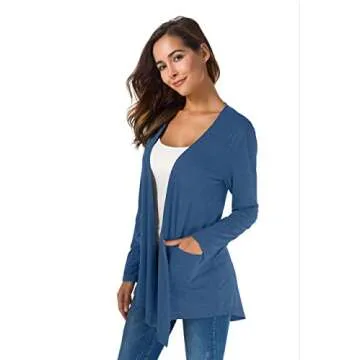 TownCat Cardigan for Women - Lightweight Open Front Design