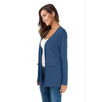 TownCat Cardigan for Women - Lightweight Open Front Design