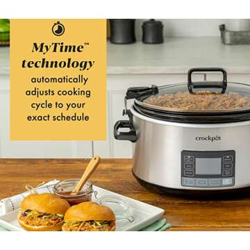 Crockpot Portable Locking Technology Stainless Steel