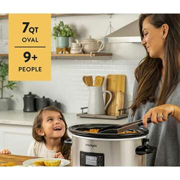 Crockpot Portable Locking Technology Stainless Steel