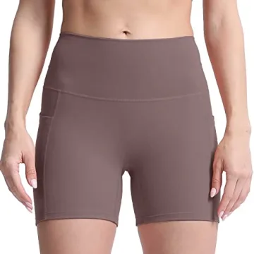 Aoxjox Biker Workout Shorts for Women with Pocket