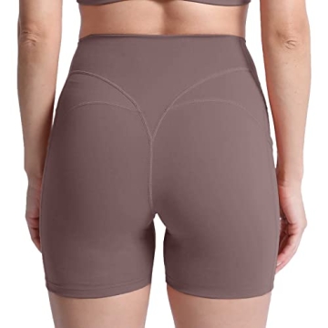 Aoxjox Biker Workout Shorts for Women with Pocket