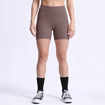 Aoxjox Biker Workout Shorts for Women with Pocket