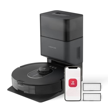 Roborock Q5 Max+ Robot Vacuum with Self-Empty Dock, 5500 Pa Suction, Washable Filter