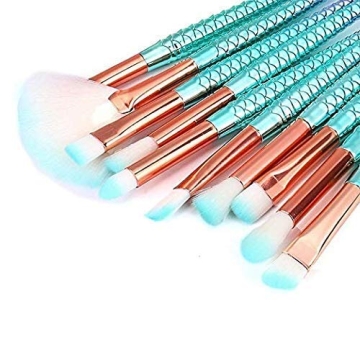 Mermaid Colorful 11PCS Funfunman Makeup Brush Set