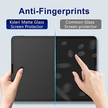 Ksleri 2 Pack Matte Glass Screen Protector for iPad Pro 11 inch(2022/2021/2020/2018) iPad Air 5/4 Ge...