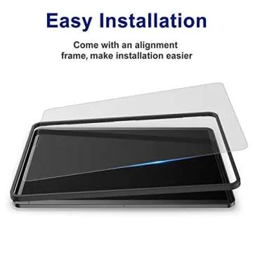 Ksleri 2 Pack Matte Glass Screen Protector for iPad Pro 11 inch(2022/2021/2020/2018) iPad Air 5/4 Generation(10.9 Inch,2022/2020)[Install Frame](Not Privacy)Anti-Glare Anti-Fingerprint Smooth as Silk