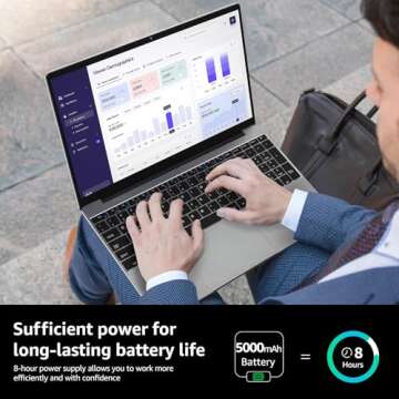 ApoloSign 15.6" Full HD Laptop with Intel N5095, 12GB RAM