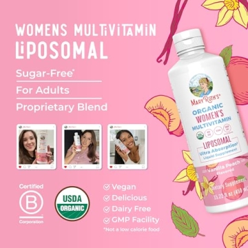 Organic Multivitamin for Women - Sugar Free, Vegan, Non-GMO