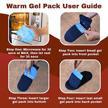 Human Intentions Cold Therapy Socks - Cooling Socks - Neuropathy Socks - Ice Socks - Pain Relief for Feet from Arthritis, Diabetes, Edema, Chemotherapy, Plantar Fasciitis, 2 Socks-6 Gels (Large)