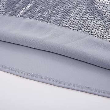 GRACE KARIN Women Sequin Sleeveless Vest Tank Top Camisole Clubwear Size S,Grey