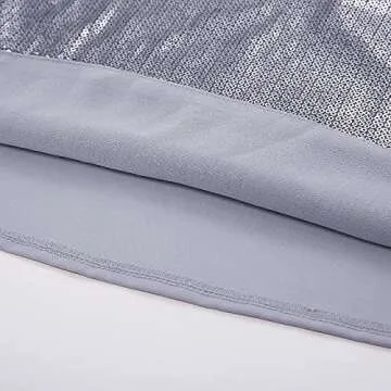 GRACE KARIN Women Sequin Sleeveless Vest Tank Top Camisole Clubwear Size S,Grey