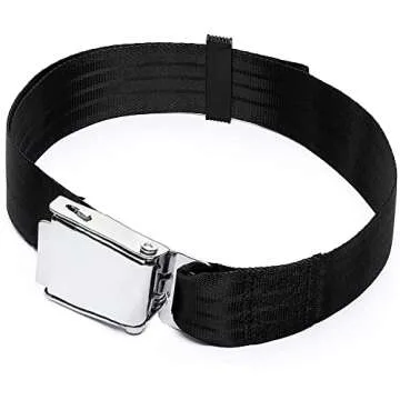 Adjustable 7-31" Airplane Seat Belt Extender - Universal Seat Belt Extender for Airplanes - FITS All Airlines in US Except Southwest 1