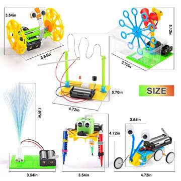 STEM Robotics Science Kits for Kids Age 8-12 8-10, STEM Toys for Boys Girls 6-8, Build Robot Buildin...