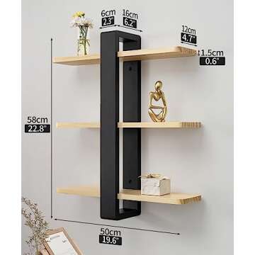 Stylish SUMGAR Floating Shelves for Modern Home Decor