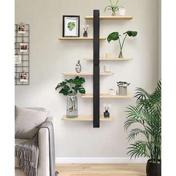 Stylish SUMGAR Floating Shelves for Modern Home Decor