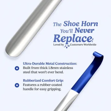 Travel Metal Shoe Horn for Easy Shoe Wearing