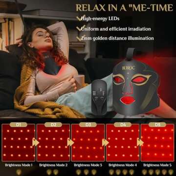 Onisdin Red Light Therapy Mask – Adjustable Brightness for All Skin Types