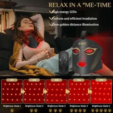 Onisdin Red Light Therapy Mask – Adjustable Brightness for All Skin Types