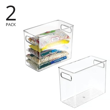 Top mDesign Tall Storage Bins for Kitchen Organization