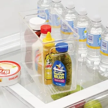 Top mDesign Tall Storage Bins for Kitchen Organization