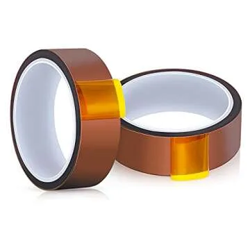 Outus High Temperature Tape - Polyimide Heat Resistant Tape for Electronics, 3D Printers & DIY Craft...