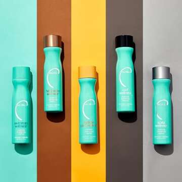 Malibu C Curl Wellness Shampoo (9 oz) - Cleansing Shampoo for Curly Hair to Promote Bounce & Curl Definition - Hair Care for Natural Curls, Textured Hair, and Perms