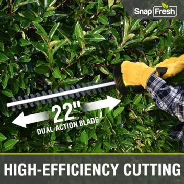 SnapFresh 20V Cordless Hedge Trimmer for Easy Yard Care
