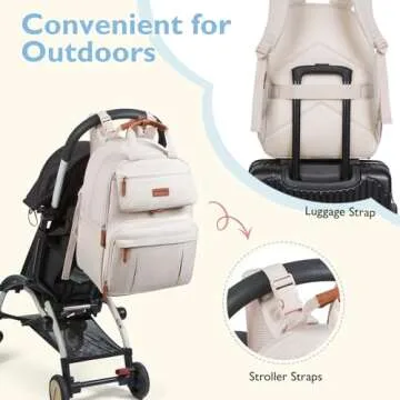 mommore Diaper Bag Backpack for Twins, Stylish and Durable