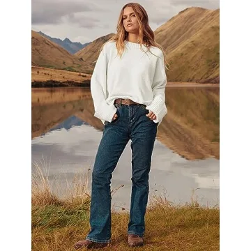 ANRABESS Women's Oversized Fuzzy Knit Sweater Fall 2024