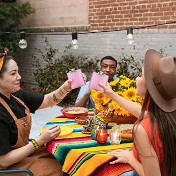 Stylish Pink Rhinestone Flask for Women - 6Oz Leakproof