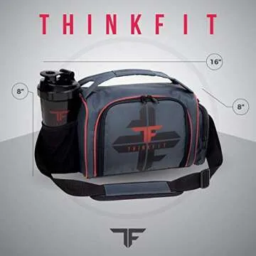 ThinkFit Insulated Meal Prep Lunch Box with 6 Containers