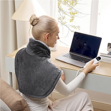 Bedsure Weighted Heating Pad for Pain Relief and Relaxation