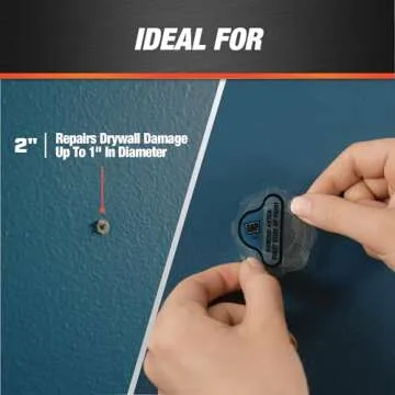 DAP 7079809161 Repair Eclipse Wall Patch, 2 Inch, Clear, 4 Pack,White